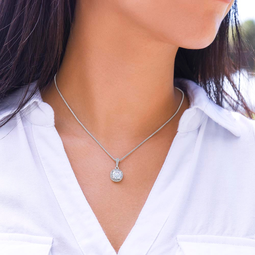 to my beautiful daughter necklace from mom from dad mother and daughter necklaces birthday gifts for daughter adult mother to daughter gifts - ON CLOUD NINE GIFTS