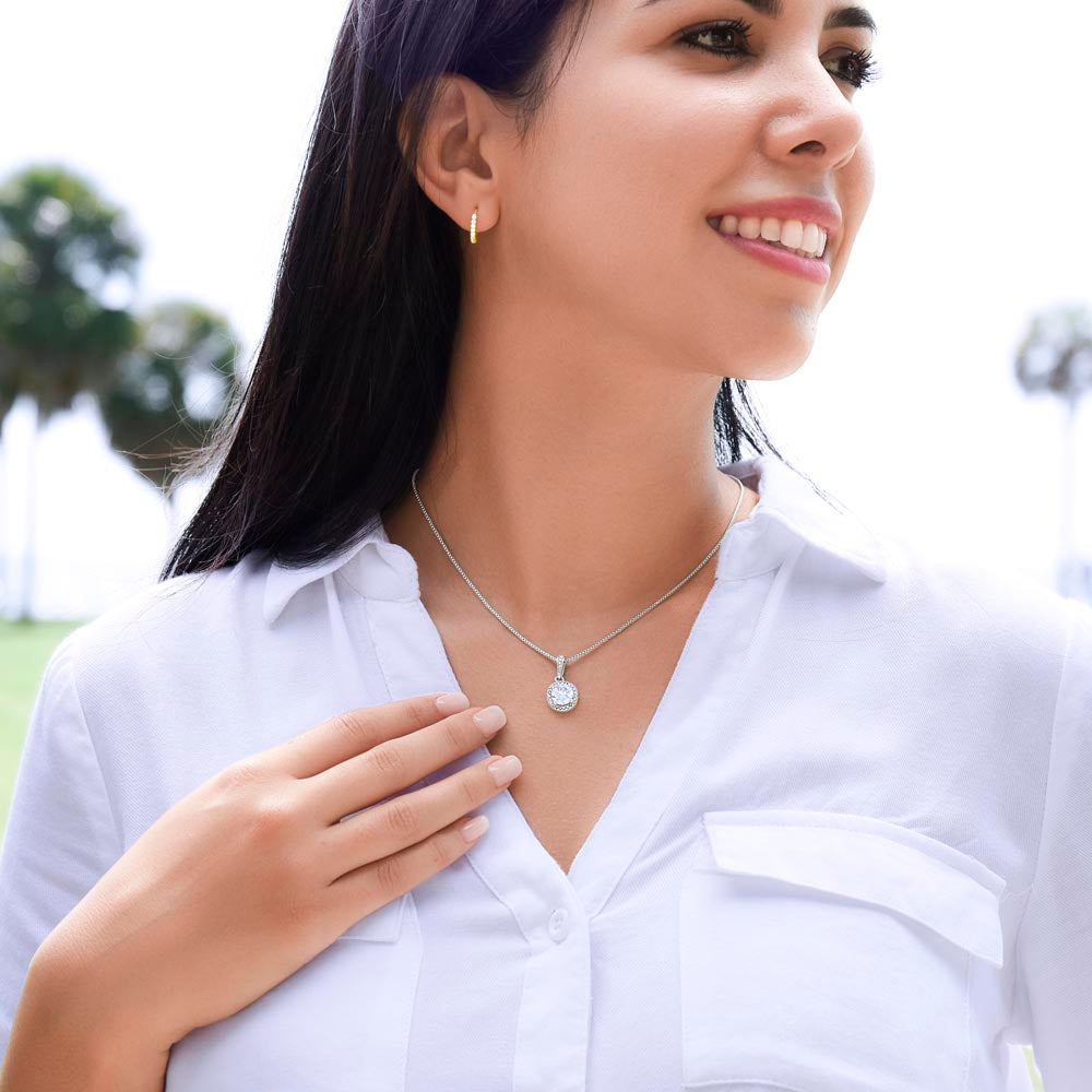 to my beautiful daughter necklace from mom from dad mother and daughter necklaces birthday gifts for daughter adult mother to daughter gifts - ON CLOUD NINE GIFTS