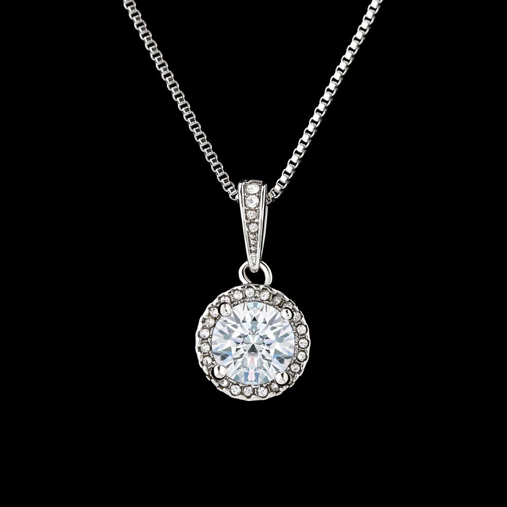 to my beautiful daughter necklace from mom from dad mother and daughter necklaces birthday gifts for daughter adult mother to daughter gifts - ON CLOUD NINE GIFTS