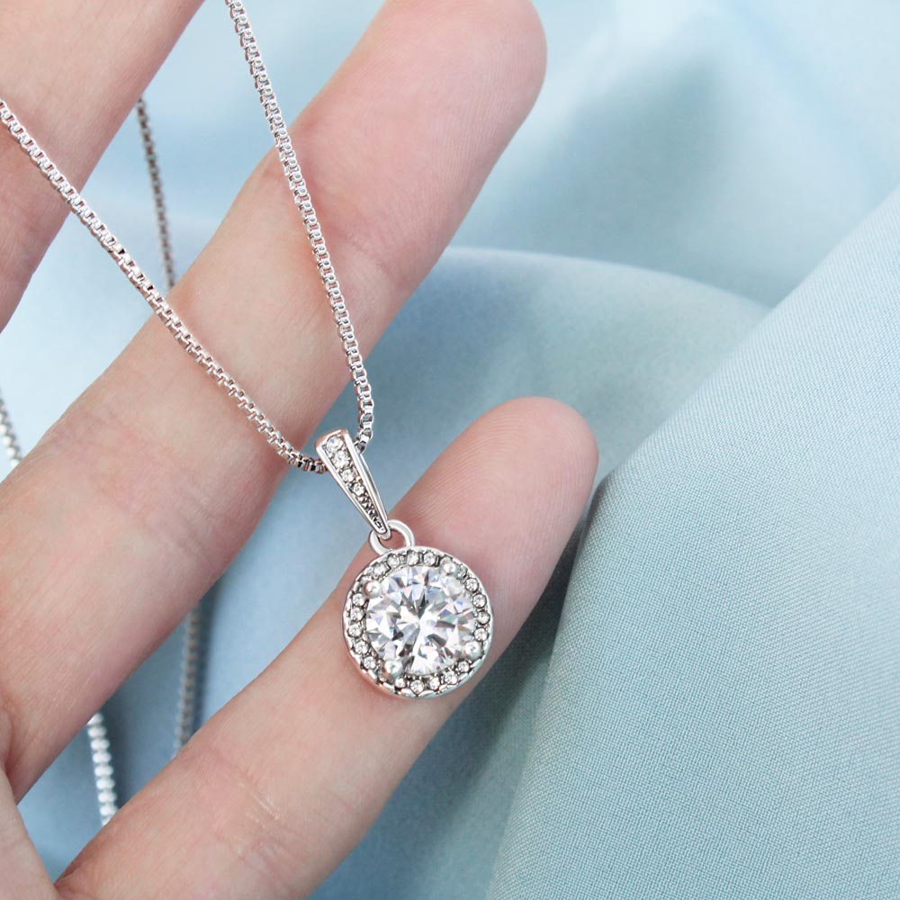 to my beautiful daughter necklace from mom from dad mother and daughter necklaces birthday gifts for daughter adult mother to daughter gifts - ON CLOUD NINE GIFTS