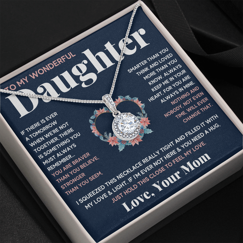 TO MY WONDERFUL DAUGHTER ETERNAL NECKLACE GIFT SET - ON CLOUD NINE GIFTS
