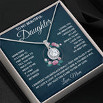 to my beautiful daughter necklace from mom from dad mother and daughter necklaces birthday gifts for daughter adult mother to daughter gifts - ON CLOUD NINE GIFTS
