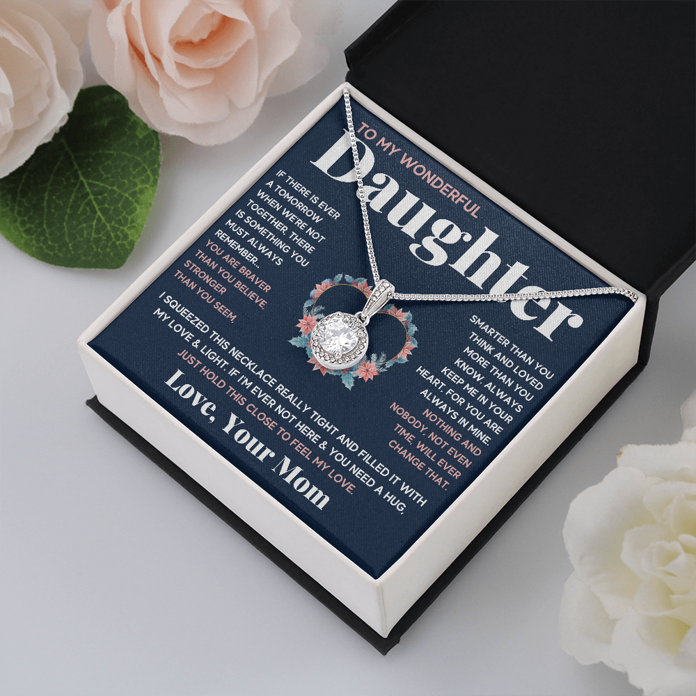TO MY WONDERFUL DAUGHTER ETERNAL NECKLACE GIFT SET - ON CLOUD NINE GIFTS