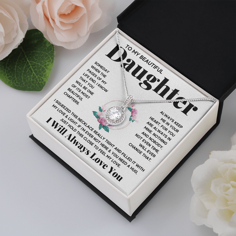 TO MY BEAUTIFUL DAUGHTER ETERNAL NECKLACE GIFT SET - ON CLOUD NINE GIFTS