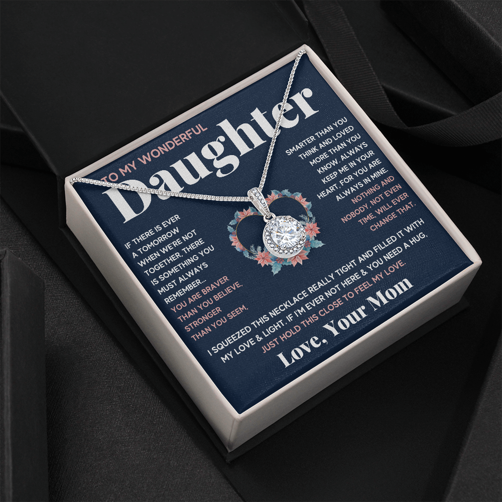 TO MY WONDERFUL DAUGHTER ETERNAL NECKLACE GIFT SET - ON CLOUD NINE GIFTS