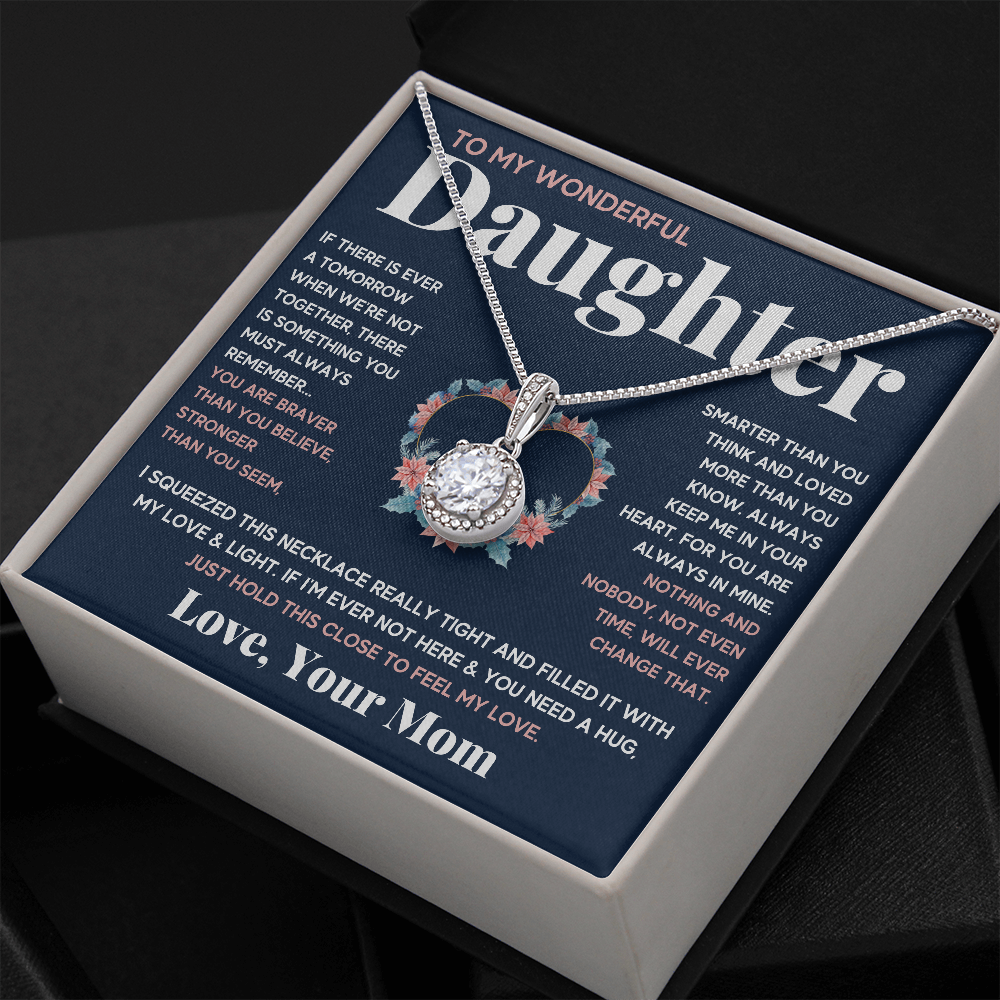 TO MY WONDERFUL DAUGHTER ETERNAL NECKLACE GIFT SET - ON CLOUD NINE GIFTS