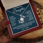 to my beautiful daughter necklace from mom from dad mother and daughter necklaces birthday gifts for daughter adult mother to daughter gifts - ON CLOUD NINE GIFTS