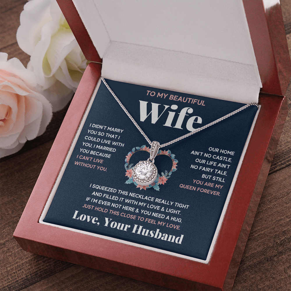 TO MY BEAUTIFUL WIFE NECKLACE GIFT SET - ON CLOUD NINE GIFTS