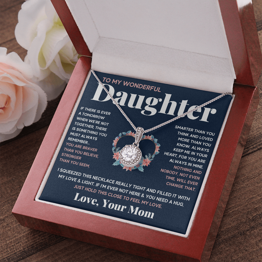 TO MY WONDERFUL DAUGHTER ETERNAL NECKLACE GIFT SET - ON CLOUD NINE GIFTS