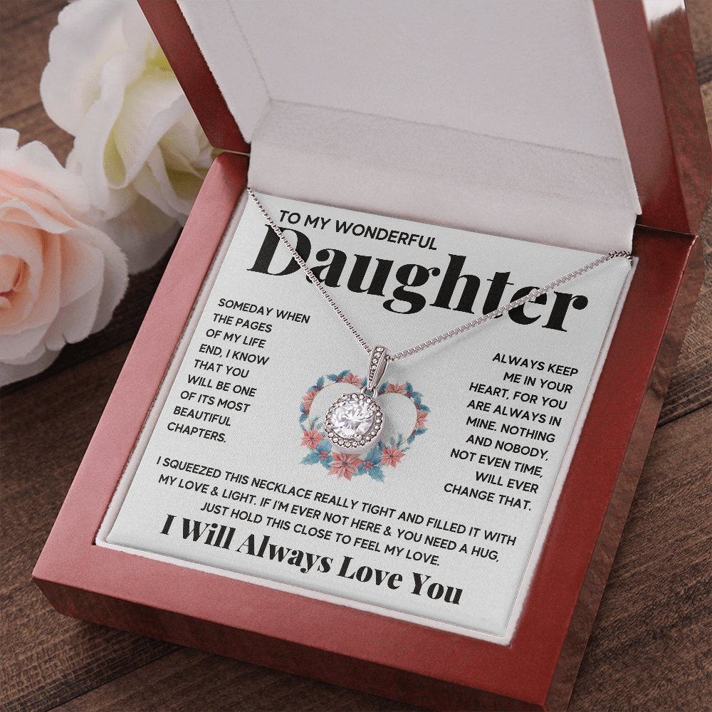 TO MY WONDERFUL DAUGTHER NECKLACE GIFT SET - ON CLOUD NINE GIFTS