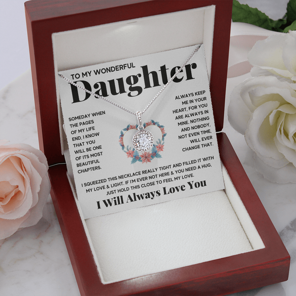 TO MY WONDERFUL DAUGTHER NECKLACE GIFT SET - ON CLOUD NINE GIFTS