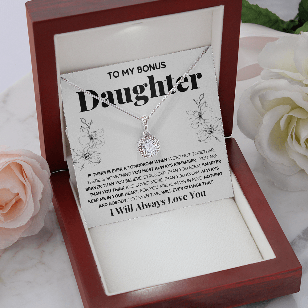 Stepdaughter gifts from stepmom, to my stepdaughter necklace, step daughter gifts from stepdad - ON CLOUD NINE GIFTS