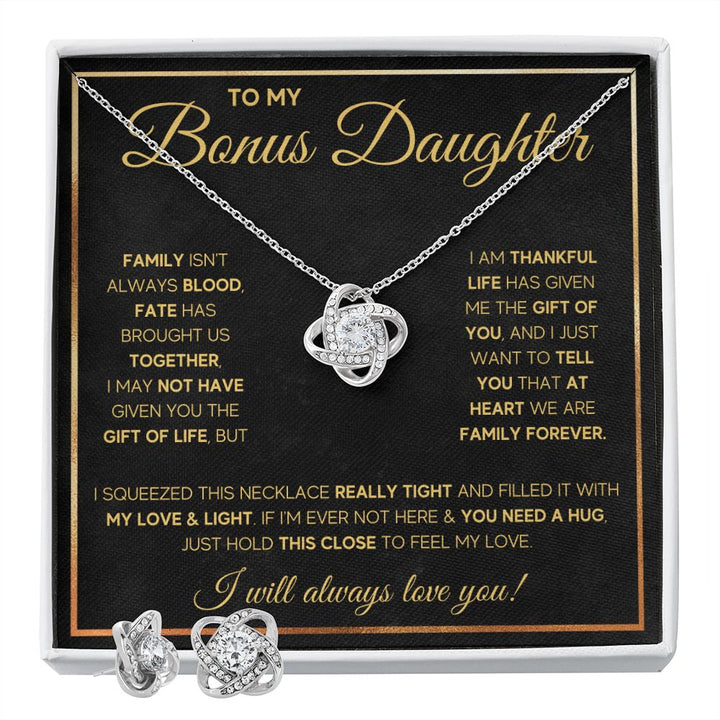 step daughter gifts from stepmom Stepdad To My Bonus Daughter Necklace - ON CLOUD NINE GIFTS