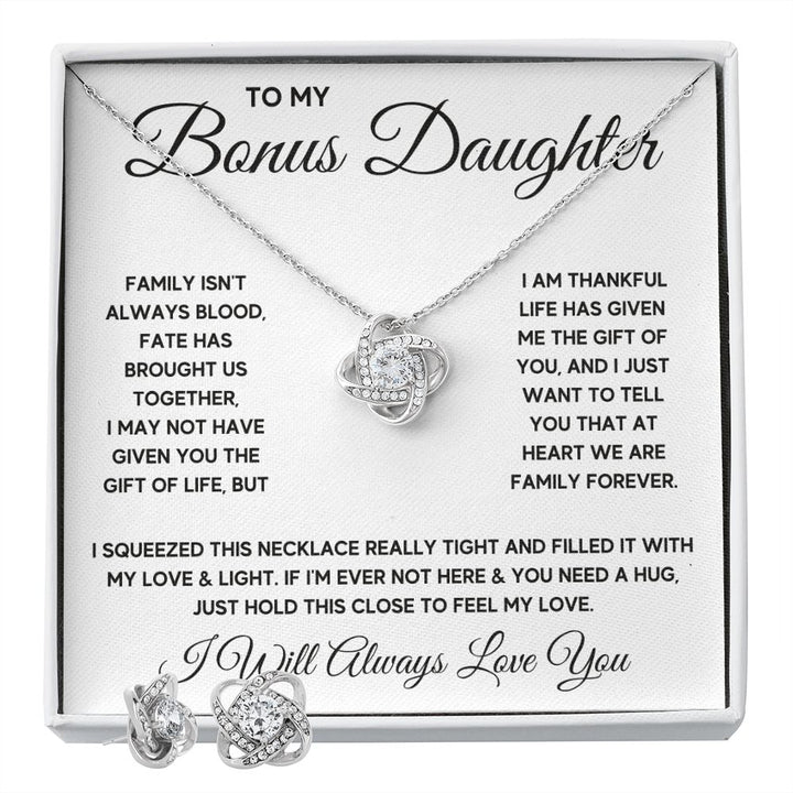 Step daughter gifts from stepmom Stepdad To My Bonus Daughter Necklace - ON CLOUD NINE GIFTS