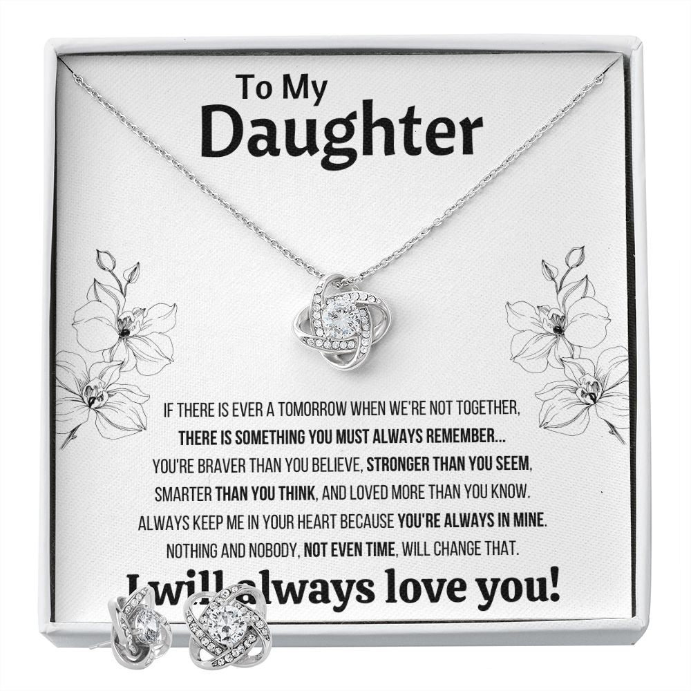 Daughter Gift From Mom Dad To My Badass Daughter to my daughter necklace Gifts For Daughter On Wedding Day Birthday Jewelry Wedding Present - ON CLOUD NINE GIFTS