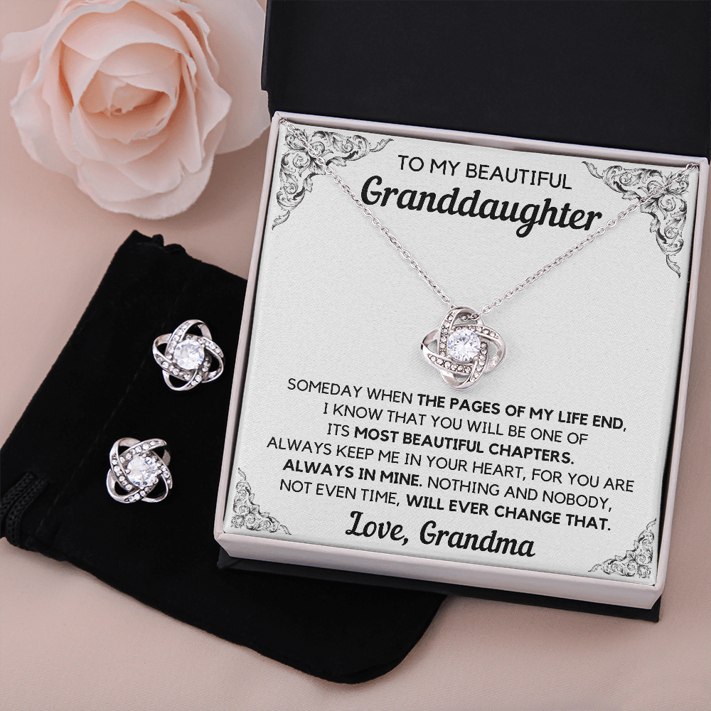 From Grandpa Interlocking Box with Earrings - ON CLOUD NINE GIFTS