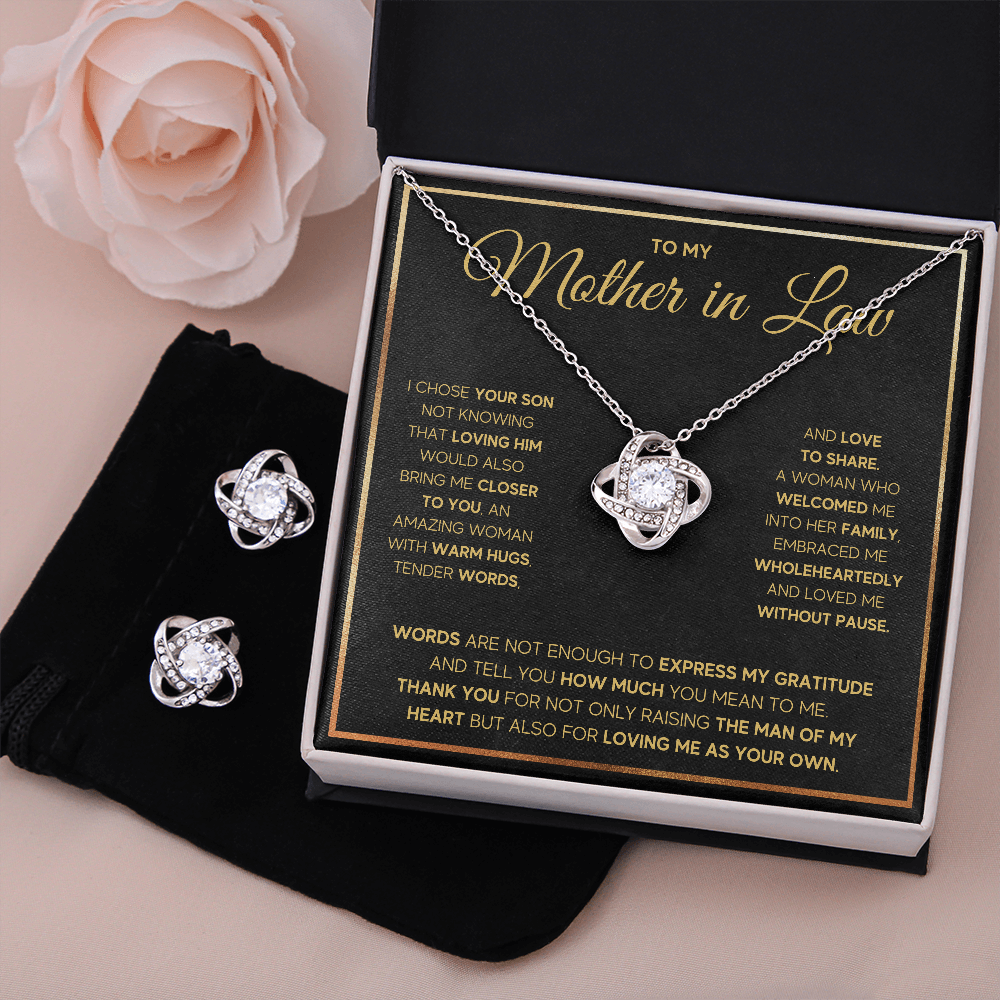 Mother in Law Knot Box with Earrings - ON CLOUD NINE GIFTS