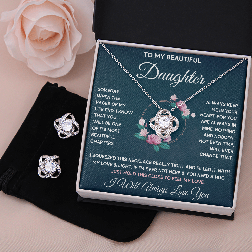 Chapters Squeezed Knot Box with Earrings - ON CLOUD NINE GIFTS