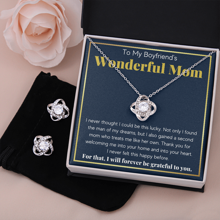 Boyfriends Mom Knot Box with Earrings - ON CLOUD NINE GIFTS