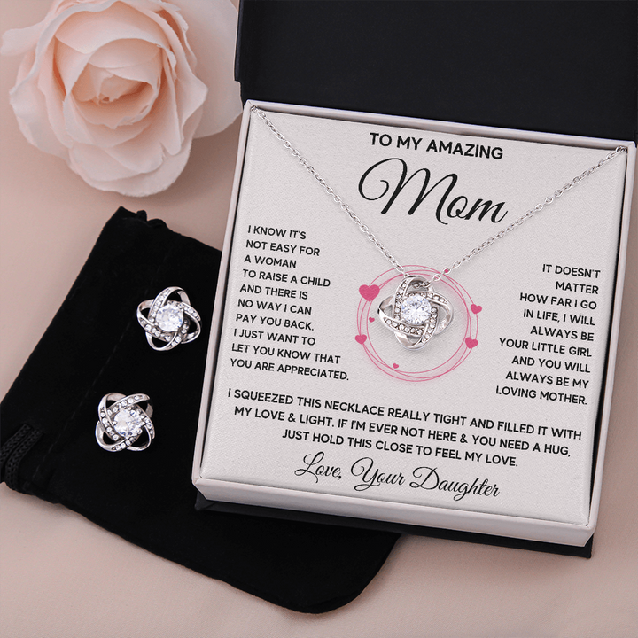 Pink Little Girl Squeezed Box with Earrings - ON CLOUD NINE GIFTS