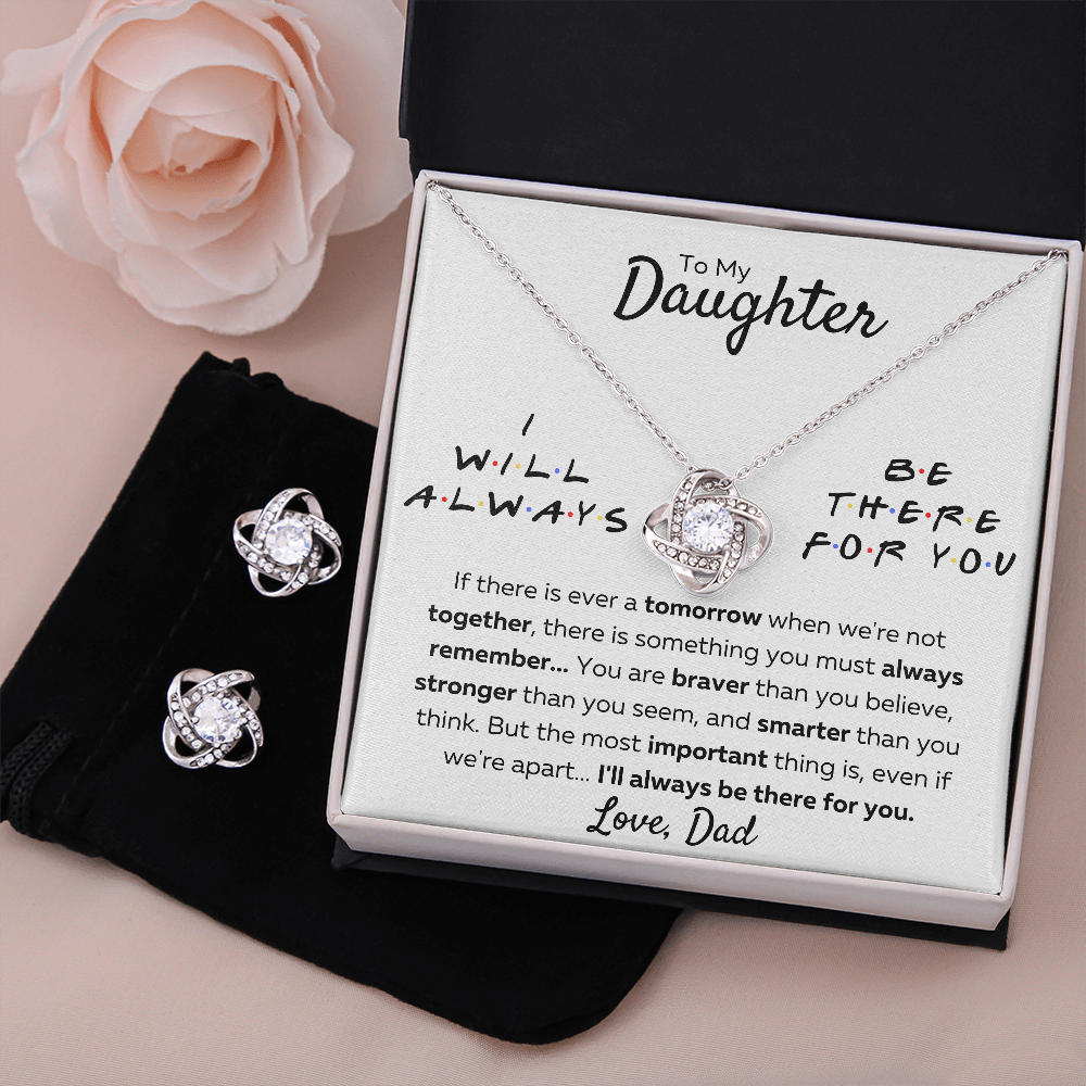From Dad Interlocking Friends Box with Earrings - ON CLOUD NINE GIFTS