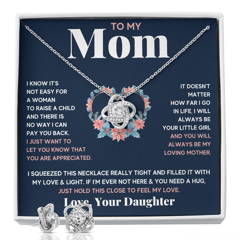 Blue Little Girl Squeezed Box with Earrings - ON CLOUD NINE GIFTS