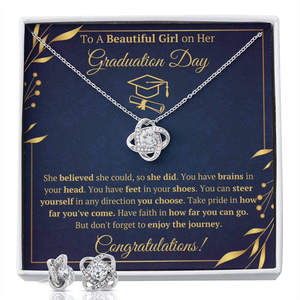 Journey Gold Box with Earrings - ON CLOUD NINE GIFTS