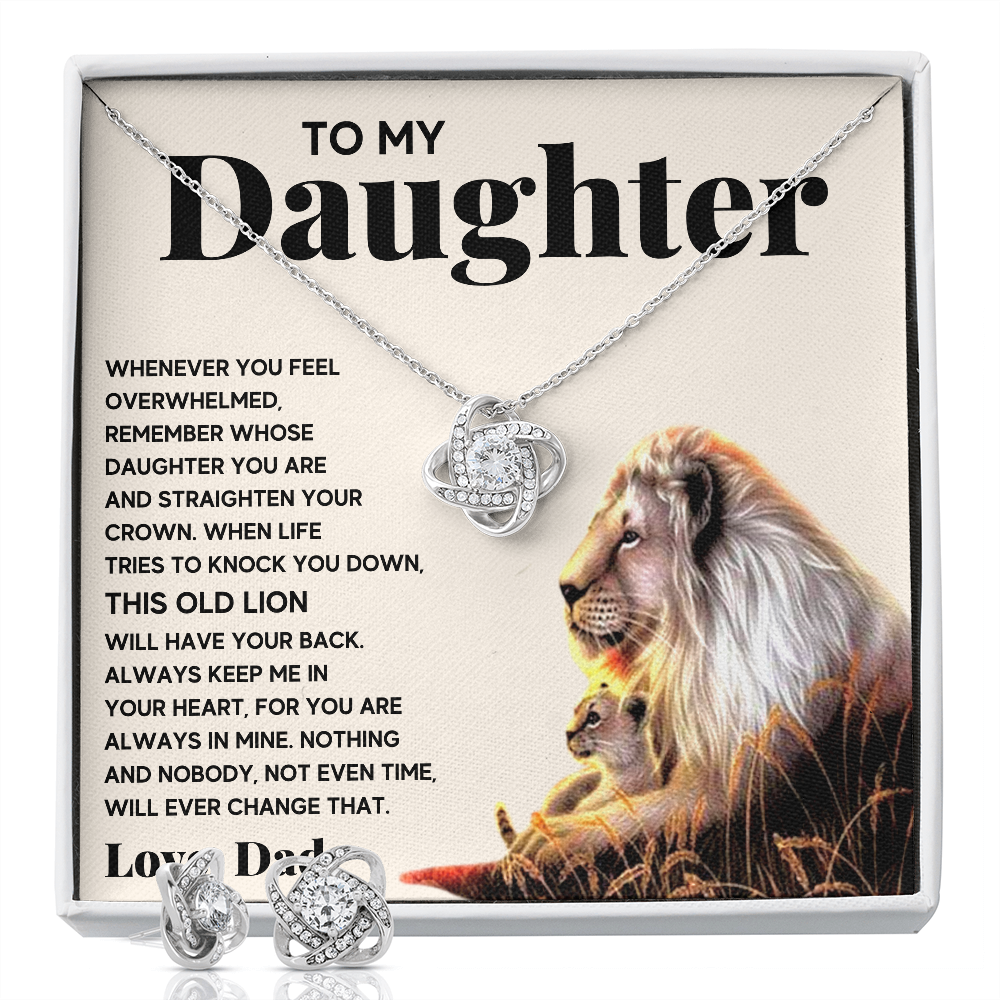 Lion Crown Box with Earrings - ON CLOUD NINE GIFTS