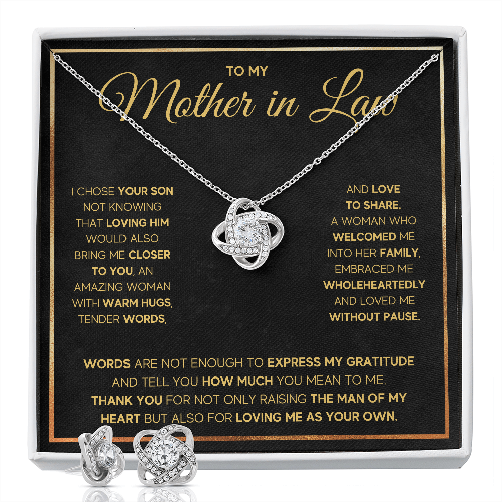 Mother in Law Knot Box with Earrings - ON CLOUD NINE GIFTS