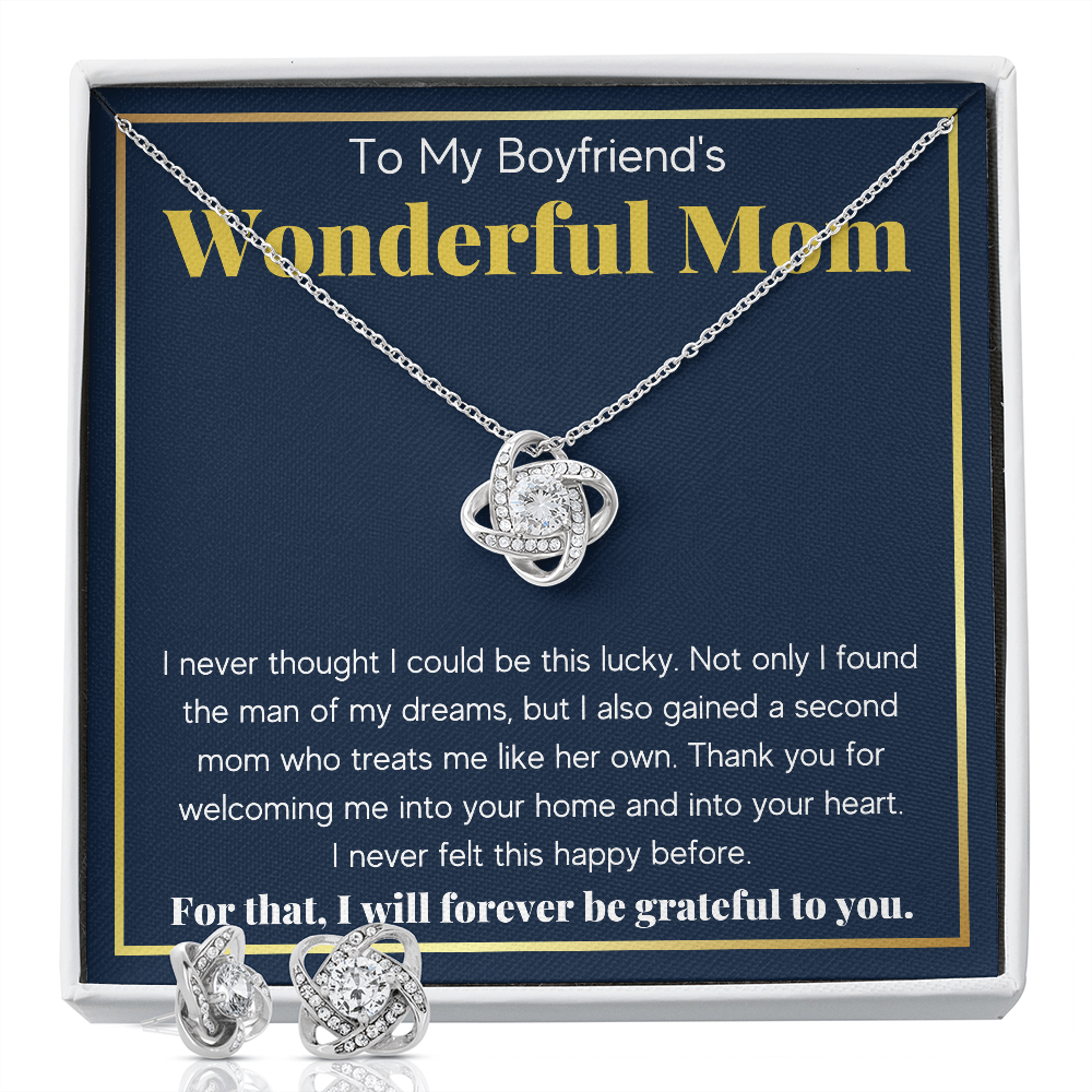 Boyfriends Mom Knot Box with Earrings - ON CLOUD NINE GIFTS