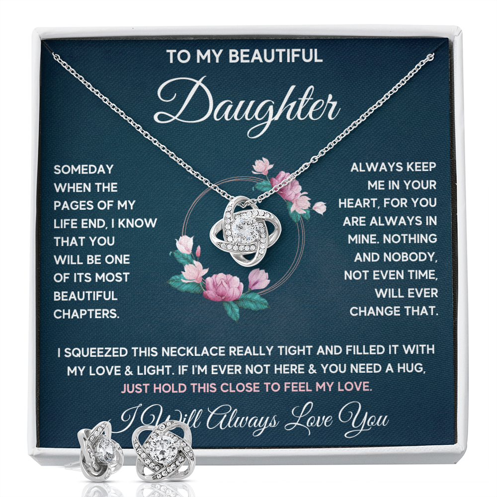 Chapters Squeezed Knot Box with Earrings - ON CLOUD NINE GIFTS