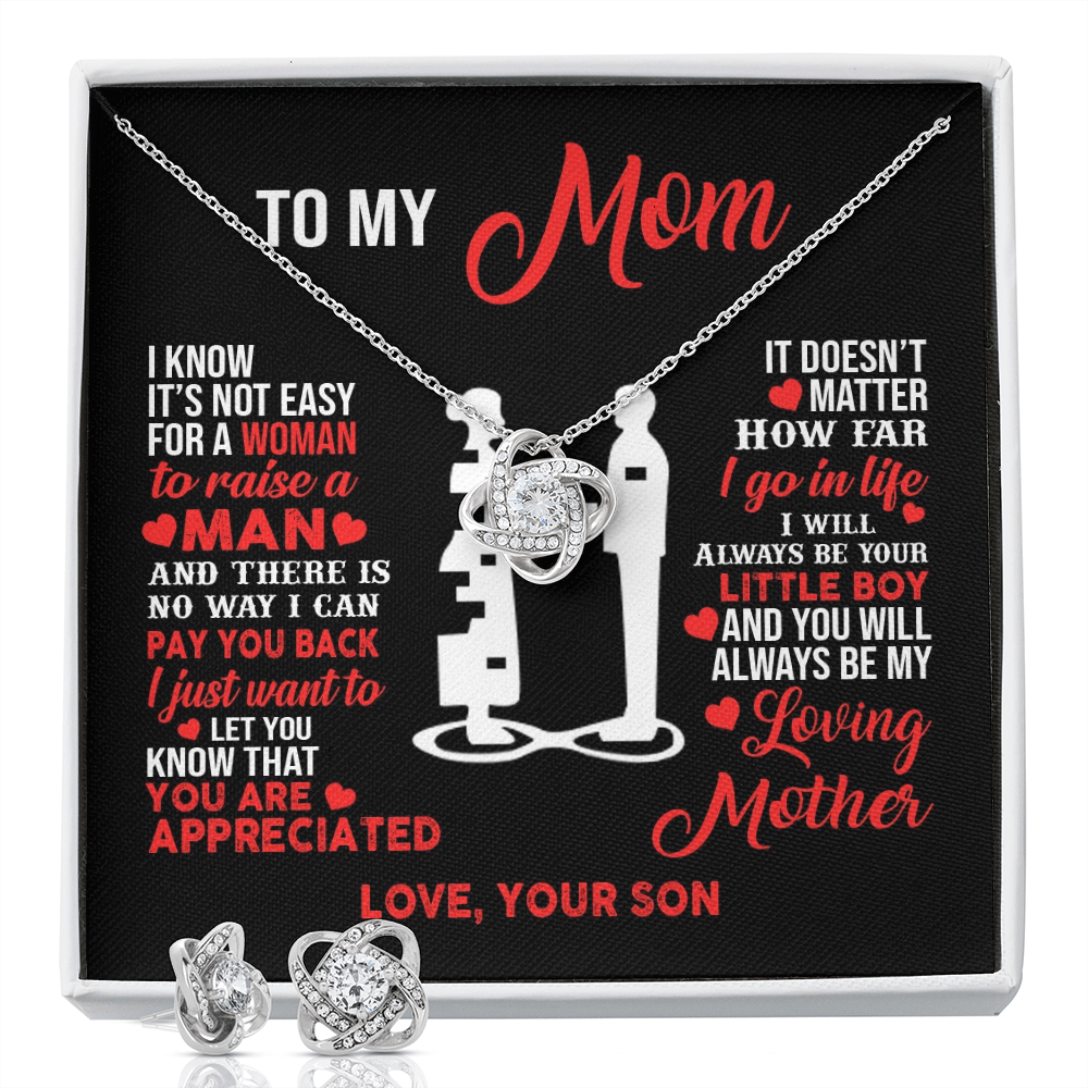Little Boy Knot Box with Earrings - ON CLOUD NINE GIFTS