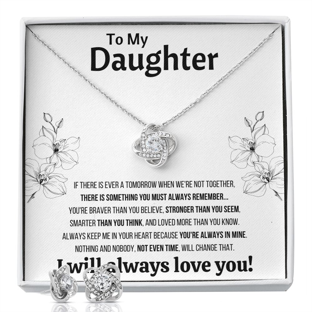 Daughter Gift From Mom Dad To My Badass Daughter to my daughter necklace Gifts For Daughter On Wedding Day Birthday Jewelry Wedding Present - ON CLOUD NINE GIFTS