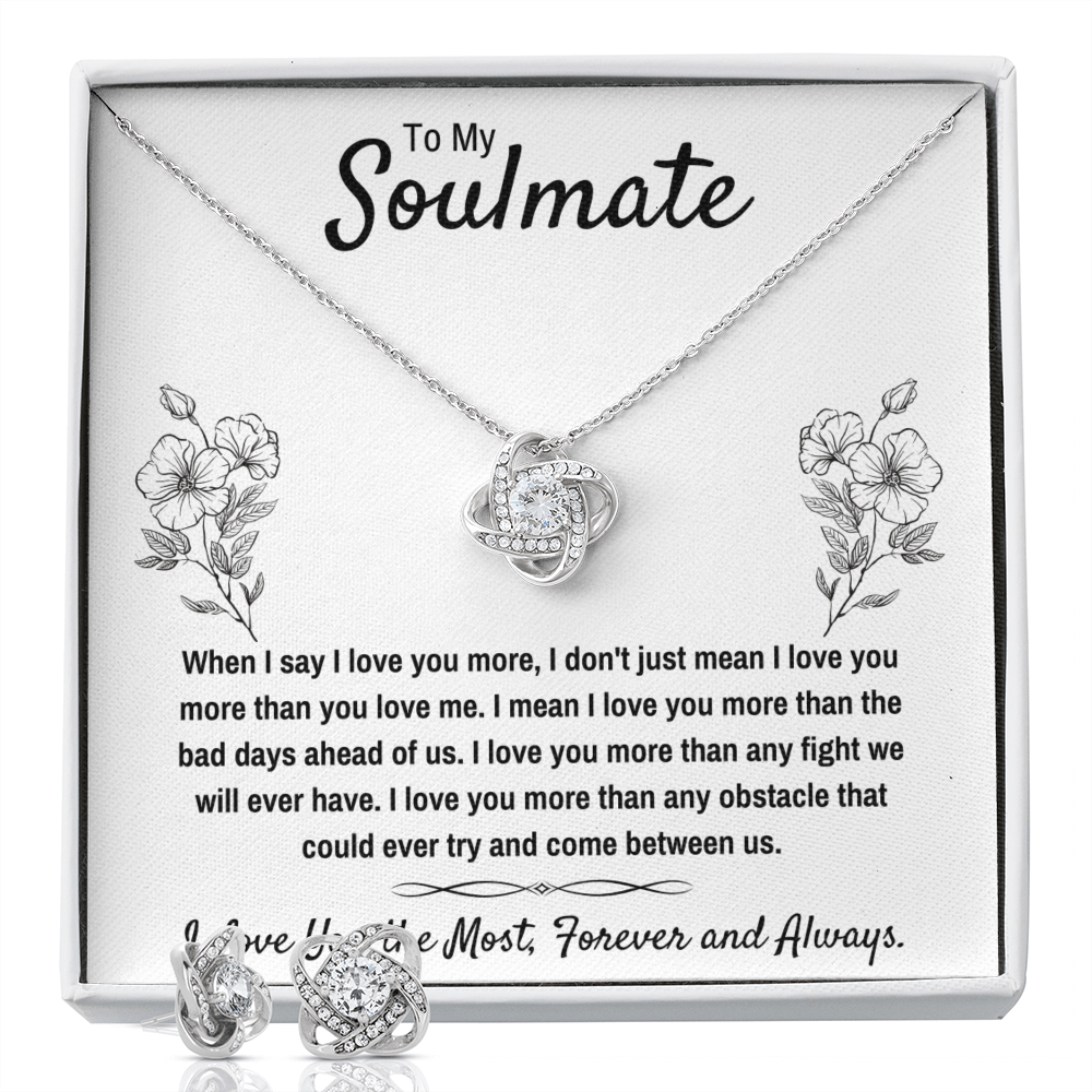 Soulmate Most Love Knot with Earrings - ON CLOUD NINE GIFTS