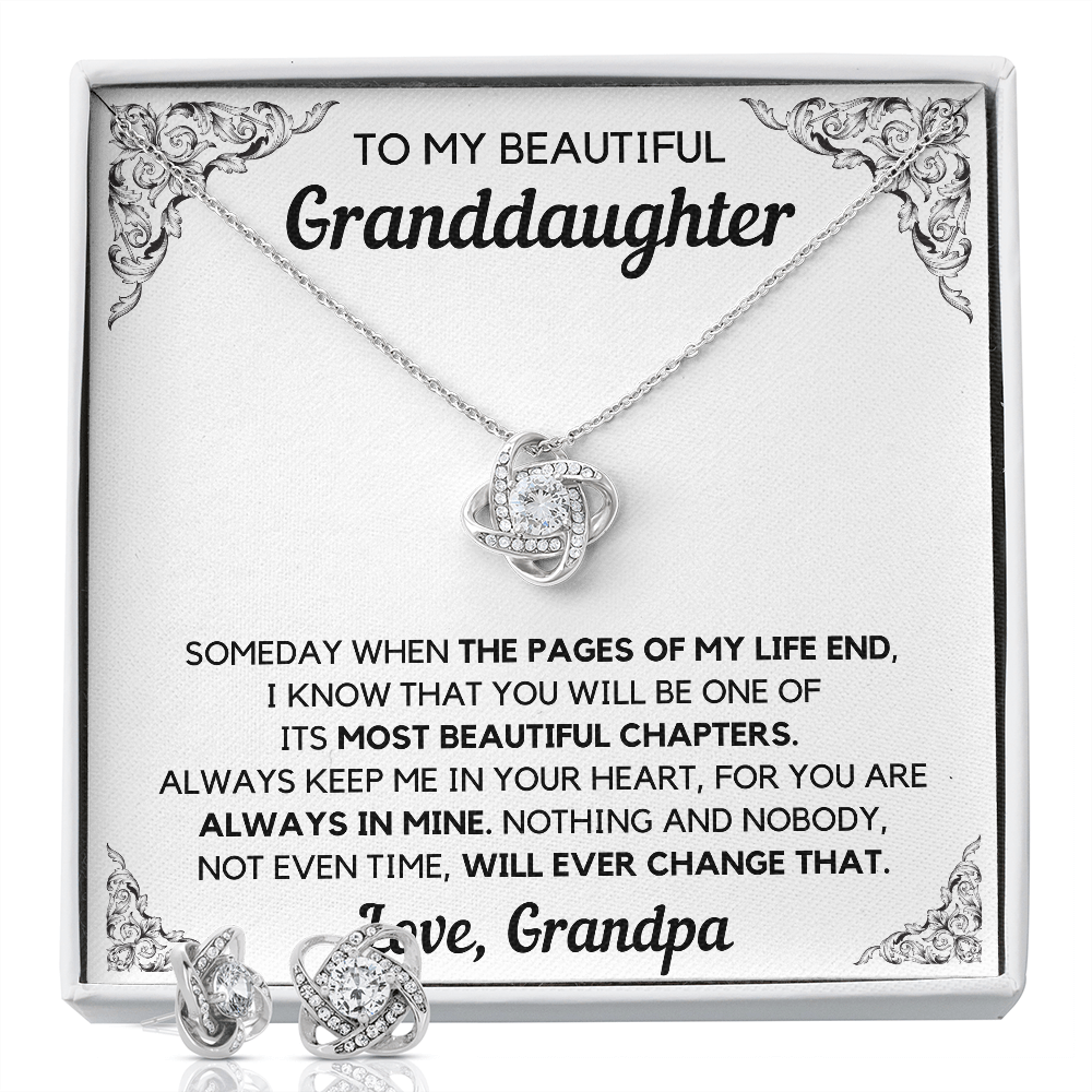 From Grandpa Interlocking Box with Earrings - ON CLOUD NINE GIFTS