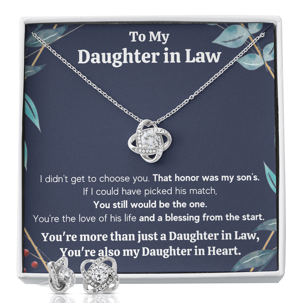 Daughter in Law Love Knot Box with Earrings - ON CLOUD NINE GIFTS