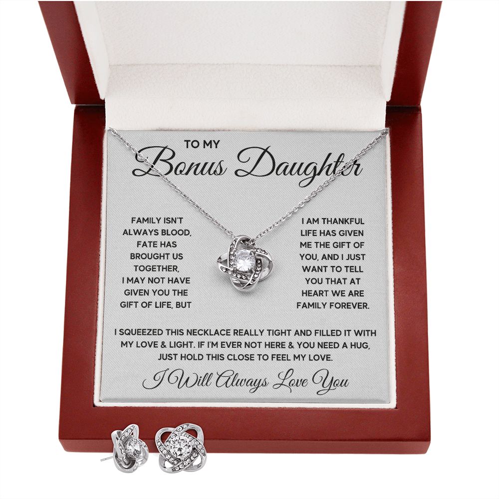 Step daughter gifts from stepmom Stepdad To My Bonus Daughter Necklace - ON CLOUD NINE GIFTS