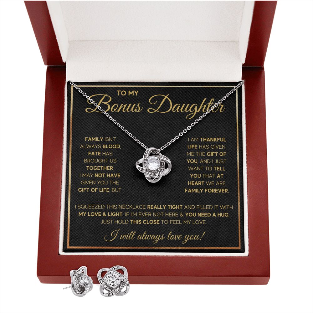 step daughter gifts from stepmom Stepdad To My Bonus Daughter Necklace - ON CLOUD NINE GIFTS