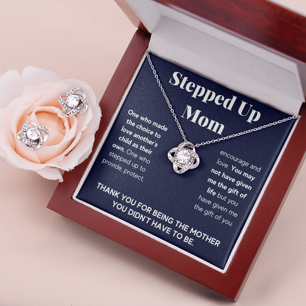 Step Mom Knot Box with Earrings - ON CLOUD NINE GIFTS