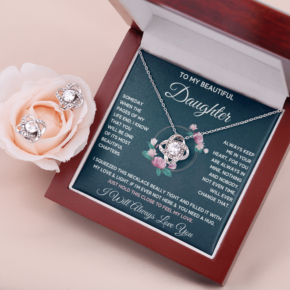 Chapters Squeezed Knot Box with Earrings - ON CLOUD NINE GIFTS