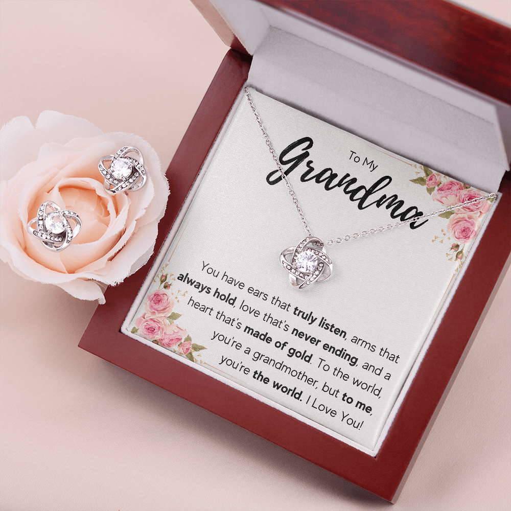 Ending Knot Box with Earrings - ON CLOUD NINE GIFTS