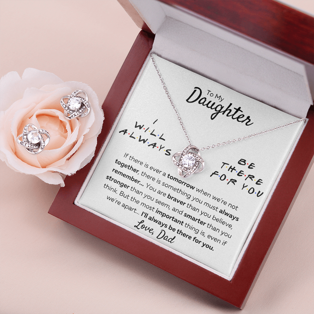 From Dad Interlocking Friends Box with Earrings - ON CLOUD NINE GIFTS