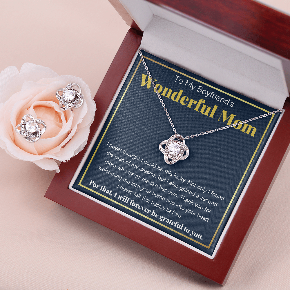 Boyfriends Mom Knot Box with Earrings - ON CLOUD NINE GIFTS