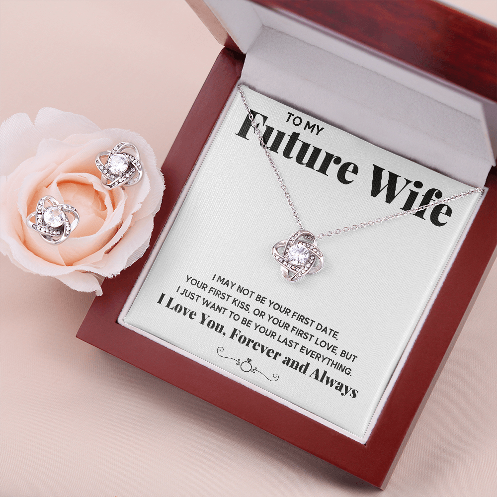 White Last Two Hearts Box with Earrings - ON CLOUD NINE GIFTS