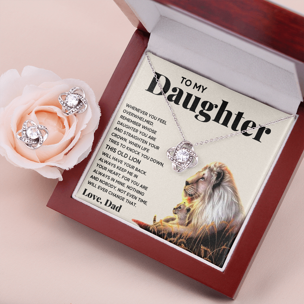 Lion Crown Box with Earrings - ON CLOUD NINE GIFTS