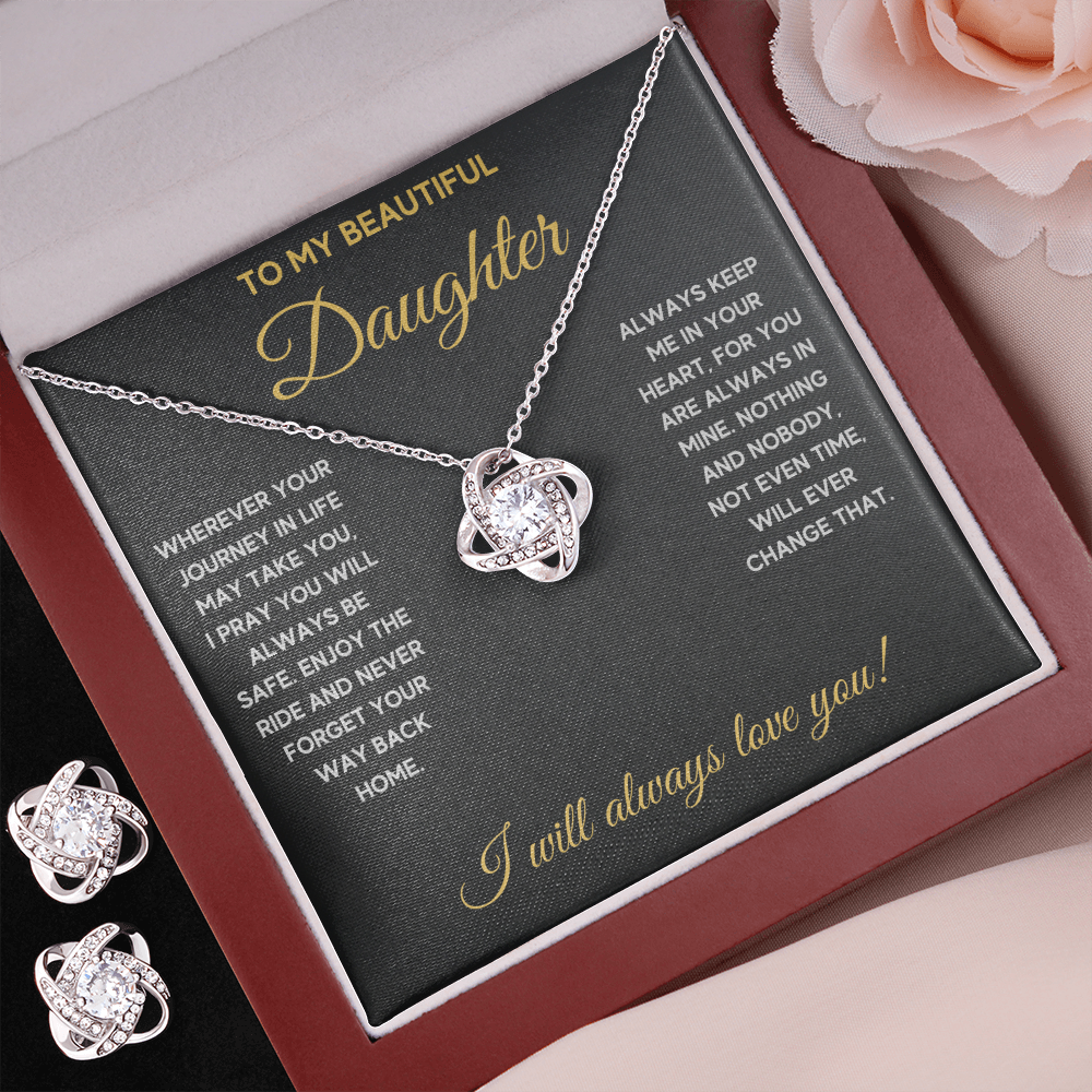 Daughter Journey CZ Cross to-my-daughter-journey-cz-cross-necklace-gift-set LOVE KNOT NECKLACE AND EARRINGS GIFT SET - ON CLOUD NINE GIFTS