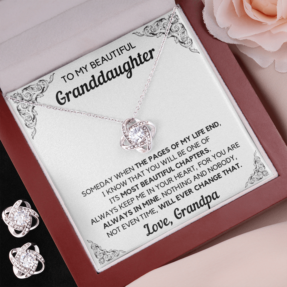 Granddaughter From Grandpa Interlocking to-my-beautiful-granddaughter-from-grandpa-chapters-interlocking-hearts-necklace-gift-set LOVE KNOT NECKLACE AND EARRINGS GIFT SET - ON CLOUD NINE GIFTS