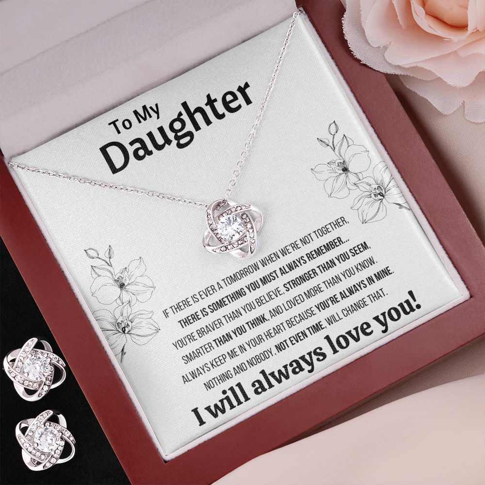 Daughter Gift From Mom Dad To My Badass Daughter to my daughter necklace Gifts For Daughter On Wedding Day Birthday Jewelry Wedding Present - ON CLOUD NINE GIFTS