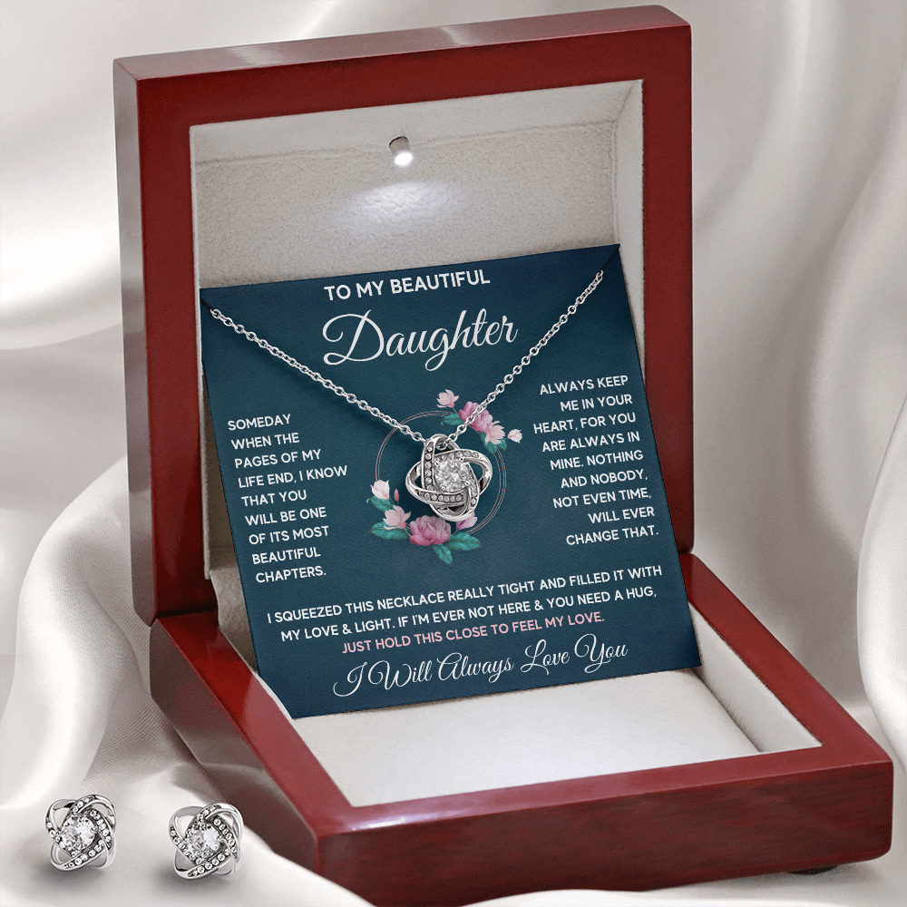 Chapters Squeezed Knot Box with Earrings - ON CLOUD NINE GIFTS