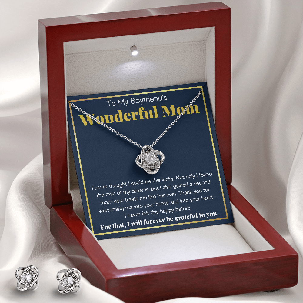 Boyfriends Mom Knot Box with Earrings - ON CLOUD NINE GIFTS